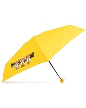 Moschino Umbrella With Logo - Yellow