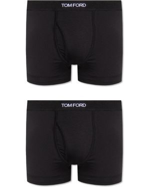 Tom Ford Branded Boxers Two-Pack - Black