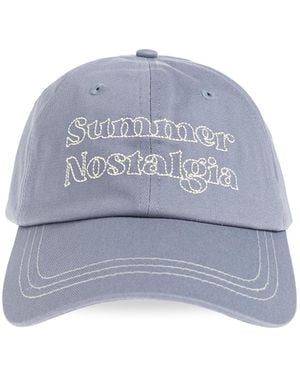 Samsøe & Samsøe Cap With Visor 'Saprint' - Blue