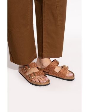 Birkenstock 'Arizona Bs' Slides - Brown