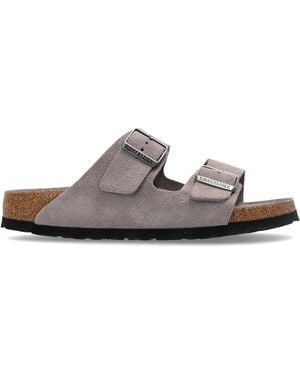 Birkenstock 'Arizona Bs' Slides - White