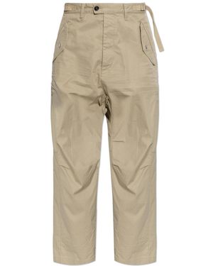 DSquared² Wide-Leg Trousers - Natural
