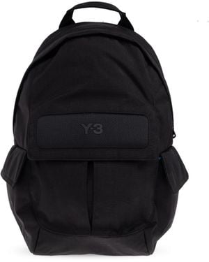 Y-3 Backpack With Logo, - Black