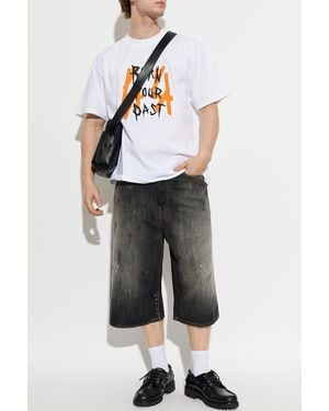 44 Label Group T-Shirt With Print - Gray