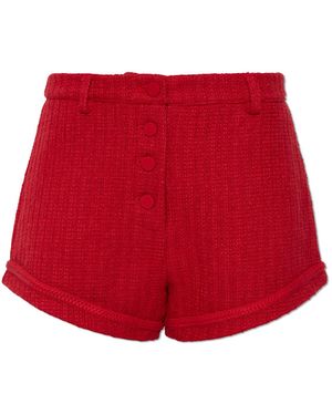 Posse 'Jacqueline' Tweed Shorts - Red