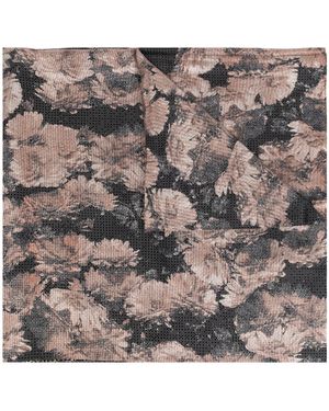 Tory Burch Silk Scarf - Grey