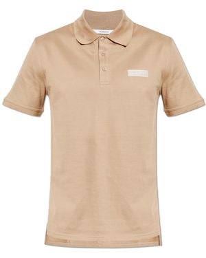 Givenchy Polo With Logo Patch - Natural