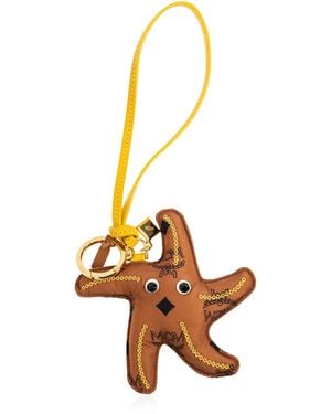 MCM Keychain With Charm - Metallic