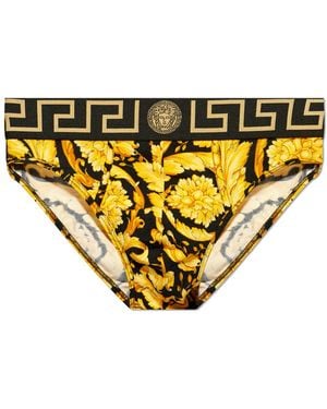 Versace Barocco Briefs - Yellow