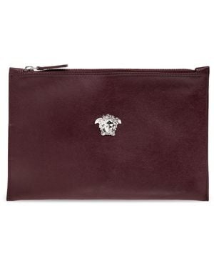 Versace Leather Pouch - Purple