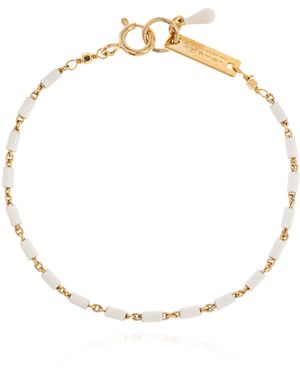 Isabel Marant Bracelet With Engraved Logo - Metallic
