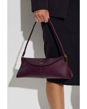 Balmain '64-83 Small' Leather Bag - Purple