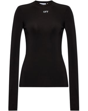 Off-White c/o Virgil Abloh Long-Sleeve Top - Black