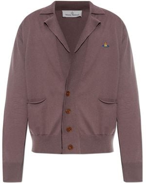 Vivienne Westwood Sweater With Logo - Purple