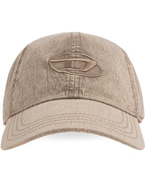 DIESEL Cap With Visor 'C-Nyloff' - Natural