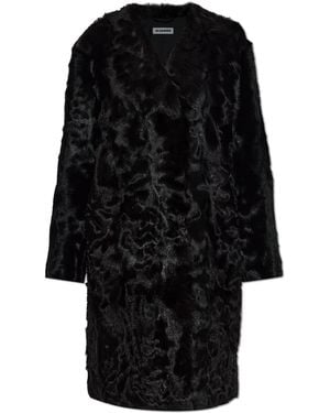Jil Sander Fur Coat - Black