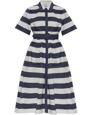 Kate Spade Dress With Striped Pattern, - Blue