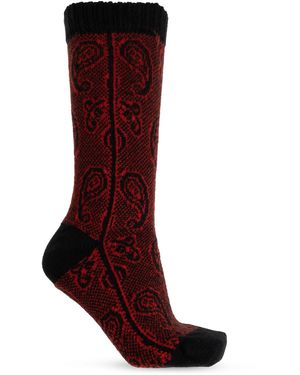 Dries Van Noten Wool Socks - Red