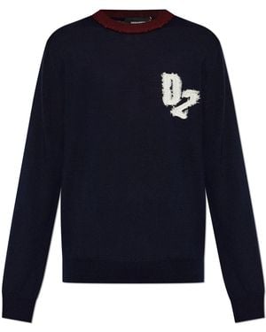 DSquared² Wool Jumper - Blue