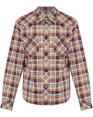 Versace Checked Pattern Shirt - Multicolour