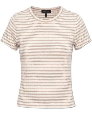 Rag & Bone T-Shirt With A Striped Pattern - White