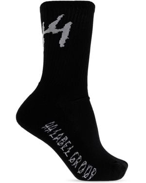 44 Label Group Socks With Logo - Black
