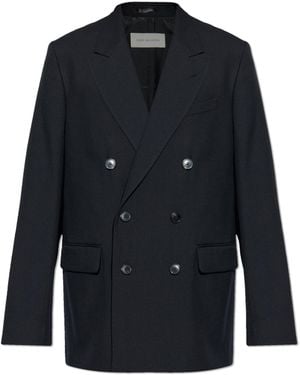 Dries Van Noten Double-Breasted Blazer 'Buforden' - Blue