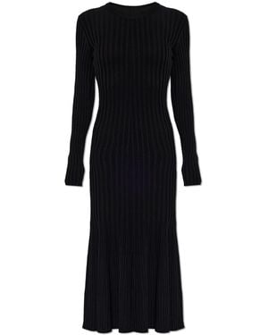 Ami Paris Dress With Long Sleeves - Black