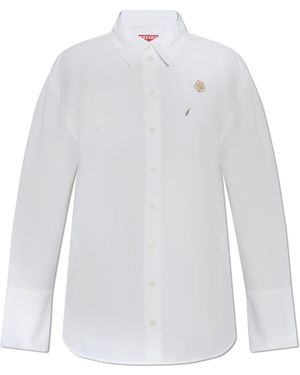 KENZO Shirt With Pin - White