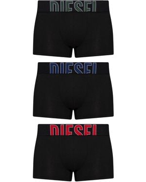 DIESEL Three-Pack Of Boxers 'Damien-D-Pop-3Pack' - Black