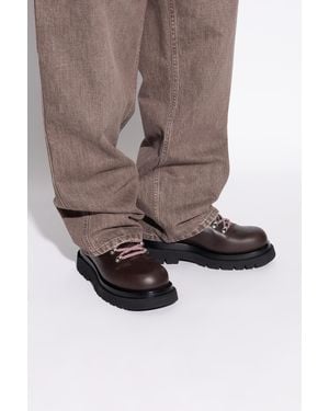 Bottega Veneta Lug Ankle Boots - Brown