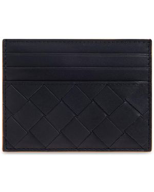 Bottega Veneta Leather Card Holder - Black