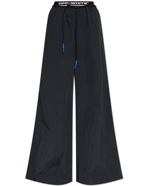 Off-White c/o Virgil Abloh Wide-Leg Trousers - Blue