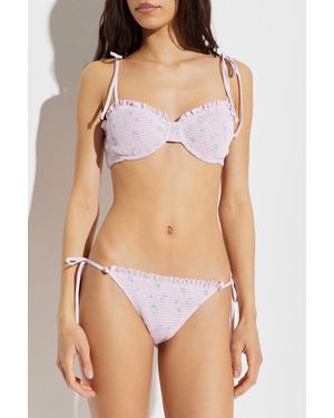 LoveShackFancy Two-Piece Swimsuit 'Quinley' - Brown