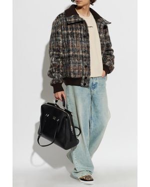 Dolce & Gabbana Wool Jacket With Collar - Brown