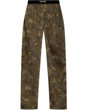 Tom Ford Silk Pyjama Bottoms - Green