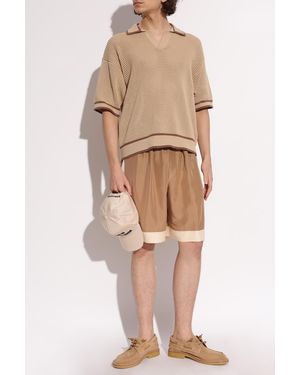 DSquared² Silk Shorts - Natural