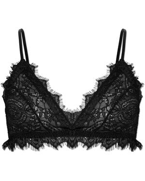 Anine Bing Lace Bra "Lace" - Black