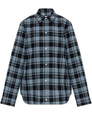 Off-White c/o Virgil Abloh Checked Shirt - Blue