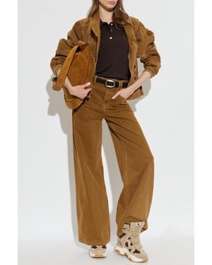 Isabel Marant Denim Jacket 'Dolie' - Brown