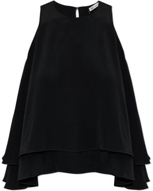 Ami Paris Loose-Fit Top - Black