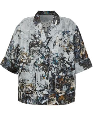 Munthe Silk Shirt 'Vushi' - Grey