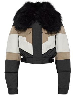 DSquared² Jacket Made Of Mixed Materials - Black