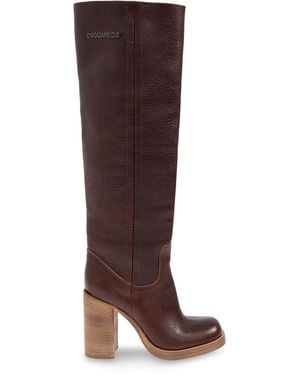 DSquared² Leather Boots - Brown