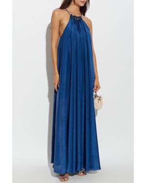 Zimmermann Silk Dress With Appliqués - Blue