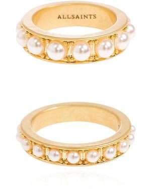 AllSaints Two Rings - Metallic