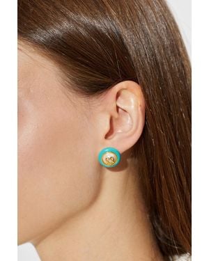 CASABLANCA Pearl Earrings - Brown