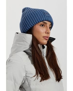 UGG Beanie With Logo Patch - Blue