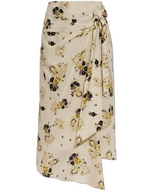 Isabel Marant Silk Skirt "Faniry" - Natural