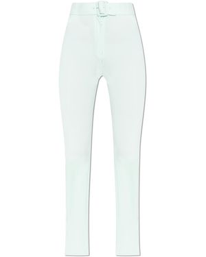 Courreges Leggings With Slits On The Legs - White